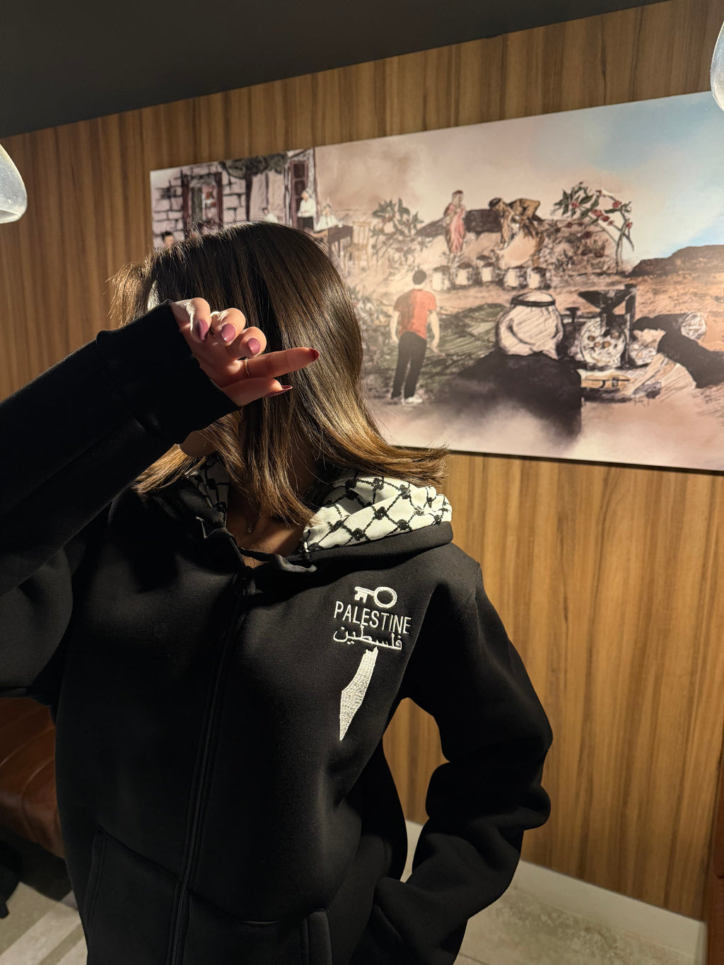 Palestine Hoodie - Front view