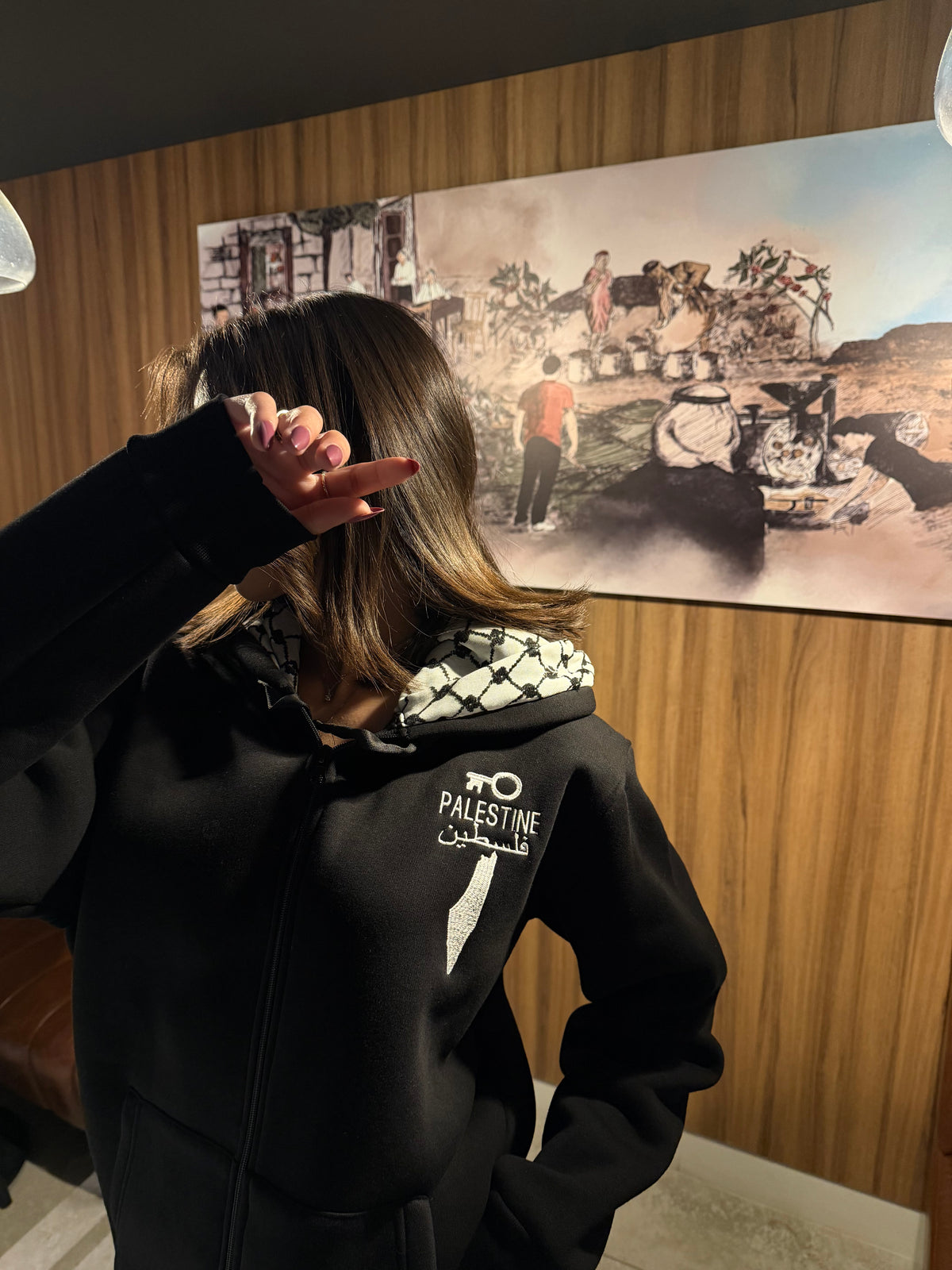Palestine Hoodie - Front view